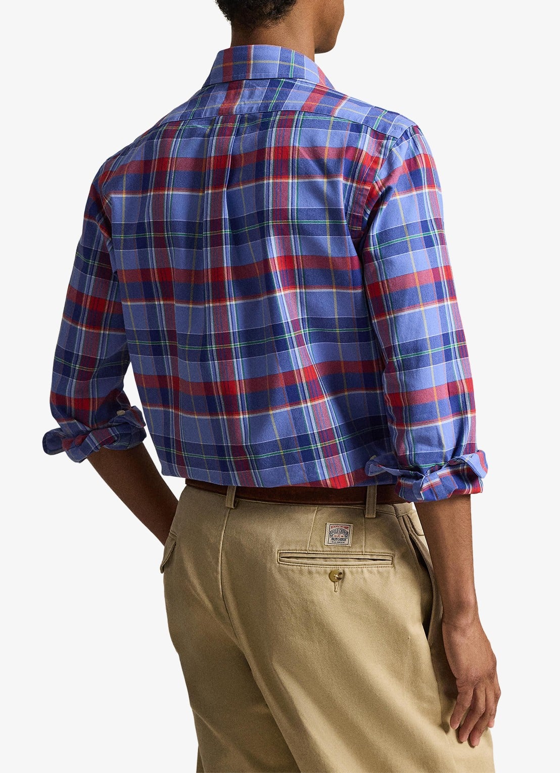 Ralph Lauren Regular fit overhemd met logoborduring - achterkant 2 blauw
