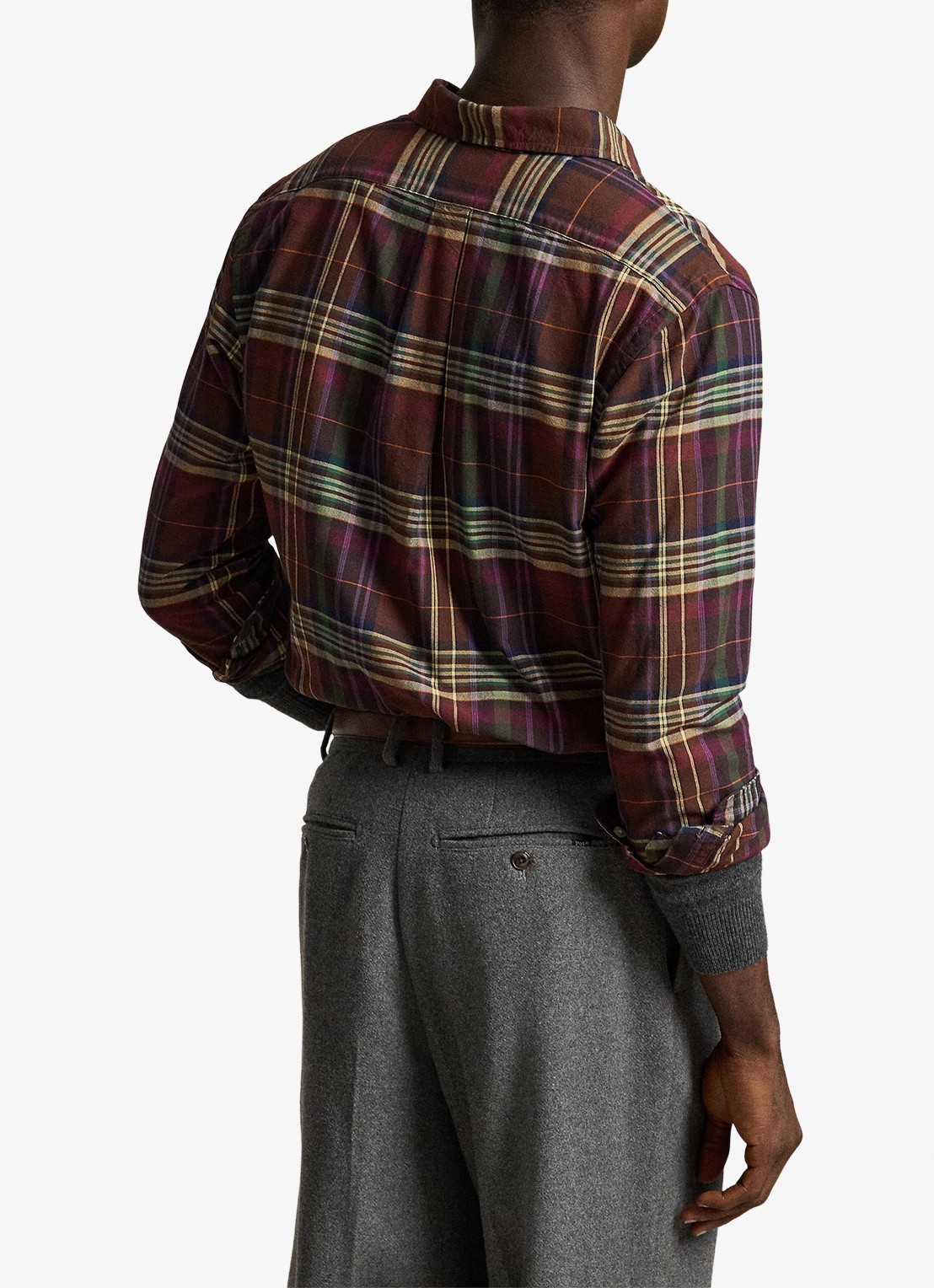 Ralph Lauren Regular fit overhemd met logoborduring - achterkant 6 bruin