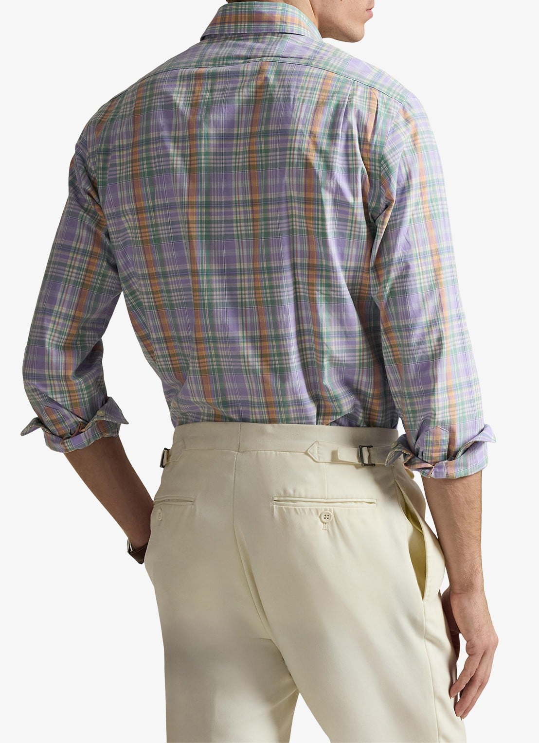 Ralph Lauren Regular fit overhemd met print - achterkant 6 7123b lavender orange / lavendel