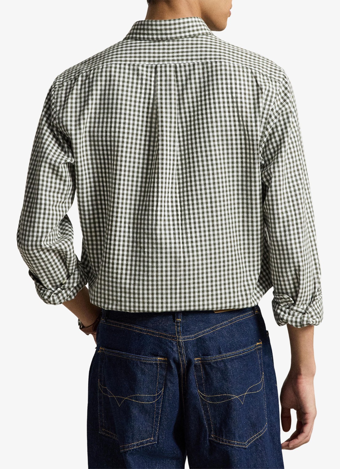 Ralph Lauren Regular fit overhemd met ruisedessin - achterkant 6 grijs