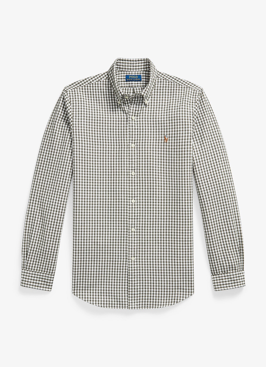 Ralph Lauren Regular fit overhemd met ruisedessin - voorkant 3 grijs