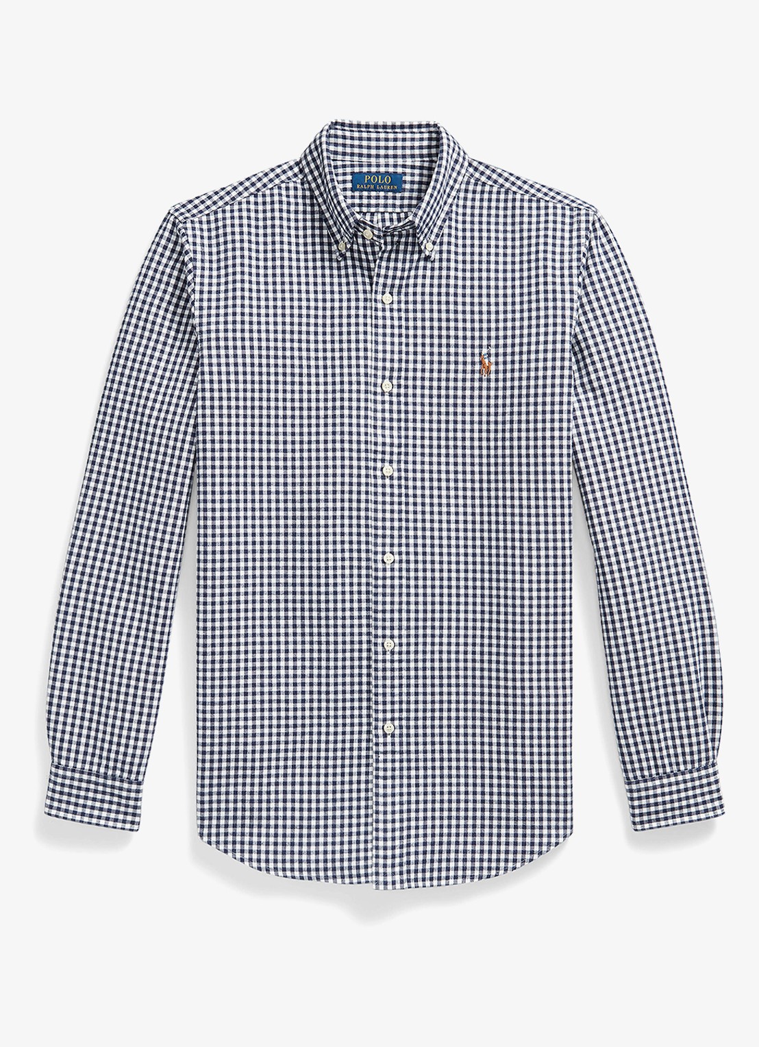 Ralph Lauren Regular fit overhemd met ruisedessin - voorkant 5 grijs