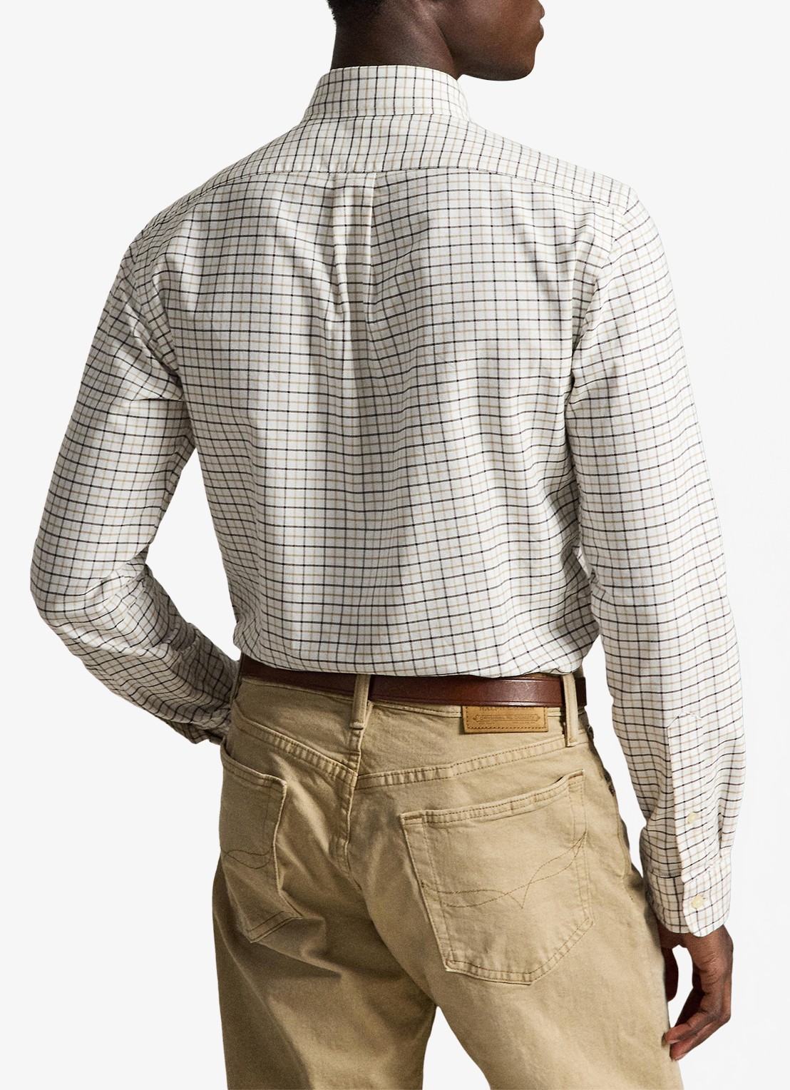 Ralph Lauren Regular fit overhemd met ruitdessin en logoborduring - achterkant 5 bruin