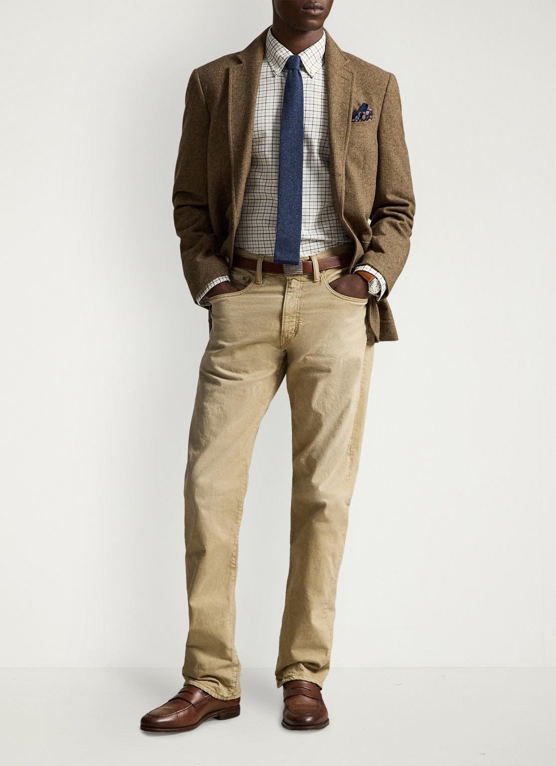 Ralph Lauren Regular fit overhemd met ruitdessin en logoborduring - detail 3 bruin
