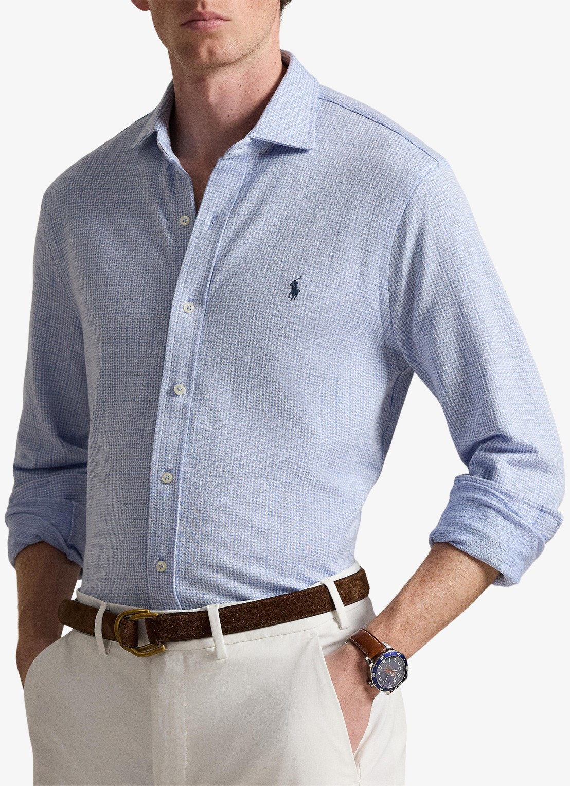 Ralph Lauren Regular fit overhemd met ruitdessin - voorkant 2 zwart