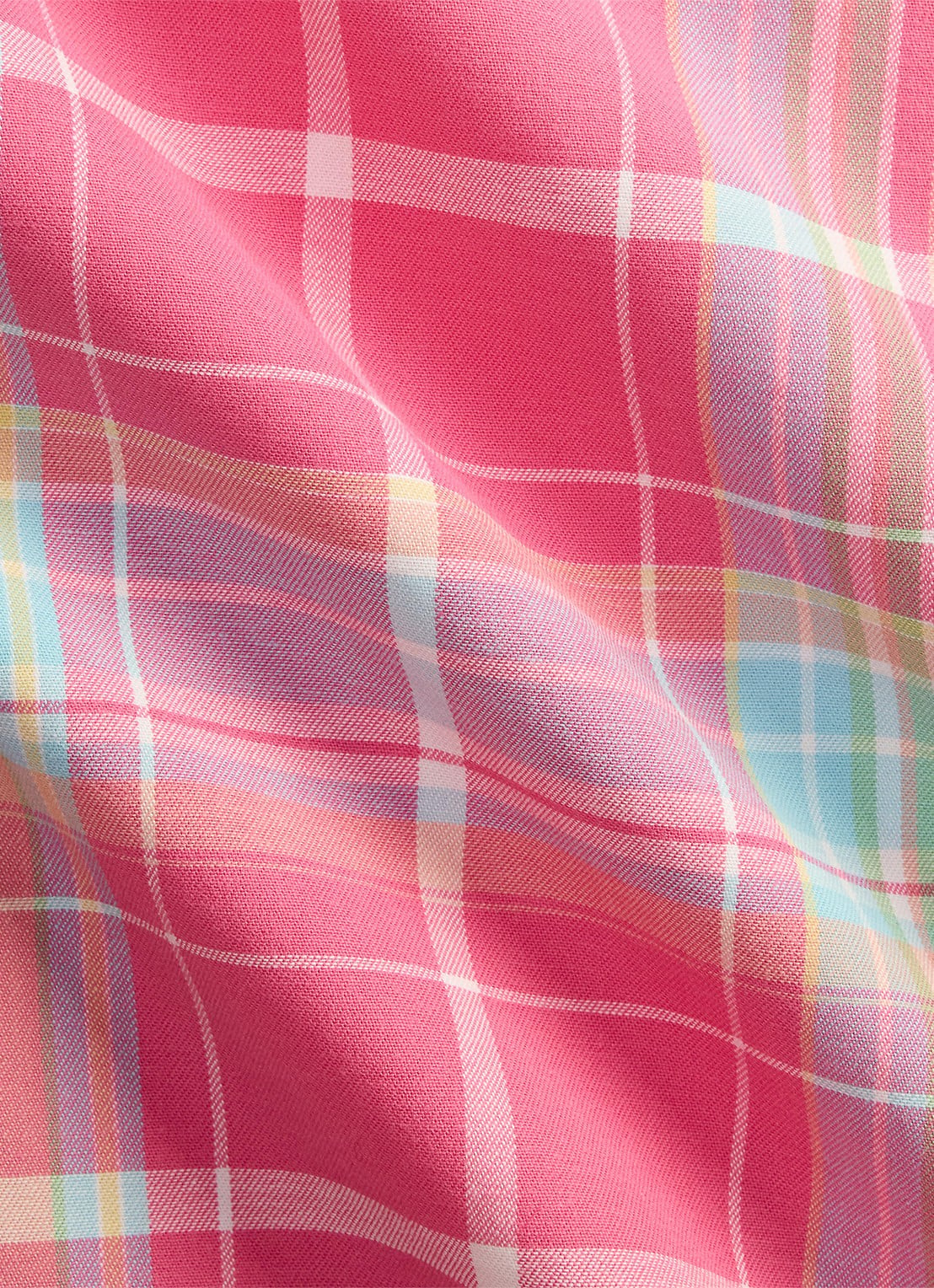 Ralph Lauren Regular fit overhemd met ruitdessin - detail 2 7212 pink turquoise multi-zyit