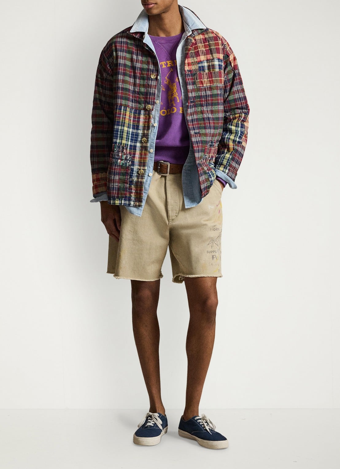 Ralph Lauren Regular fit overhemd met ruitdessin - detail 2 madras piecing / rood