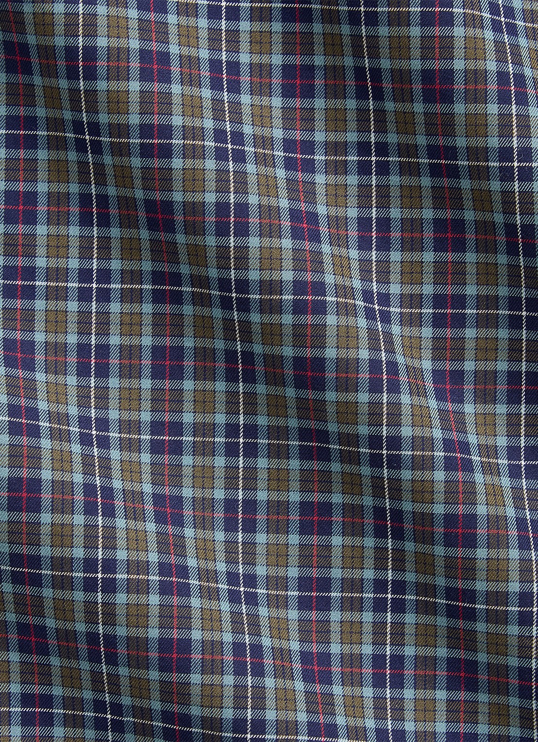 Ralph Lauren Regular fit overhemd met ruitdessin - detail 7365 blue brown multi / blauw