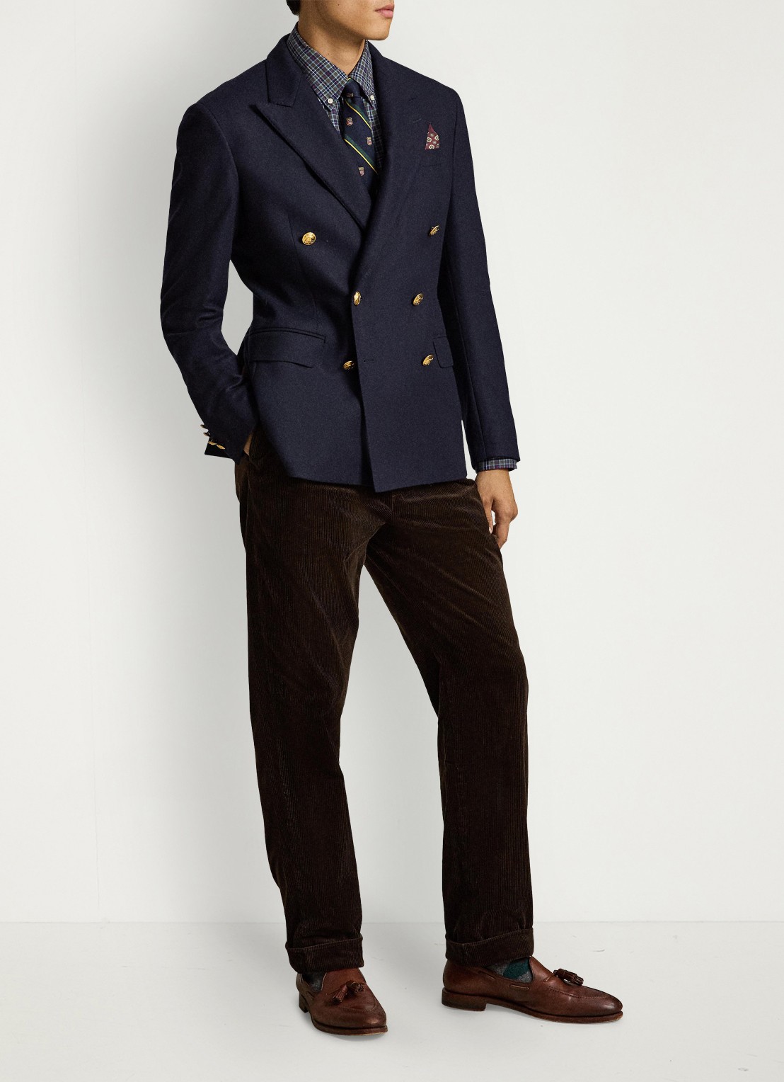 Ralph Lauren Regular fit overhemd met ruitdessin - detail 2 7365 blue brown multi / blauw