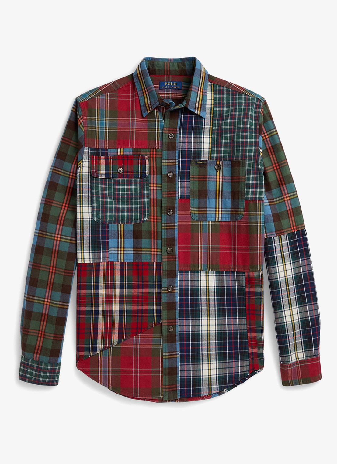 Ralph Lauren Regular fit overhemd met ruitdessin - voorkant rood