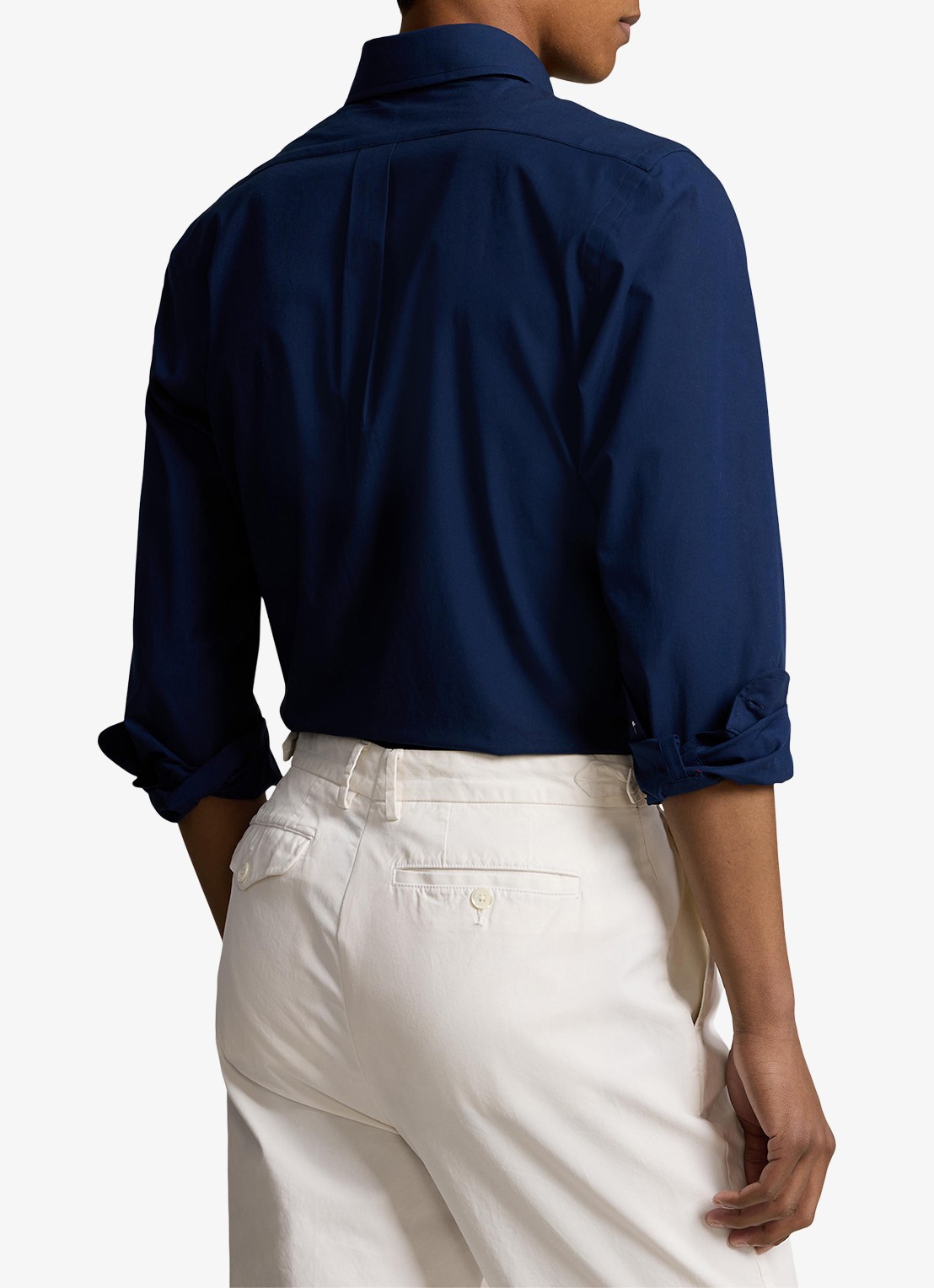 Ralph Lauren Regular fit overhemd met streepprint - achterkant 3 newport navy / donkerblauw