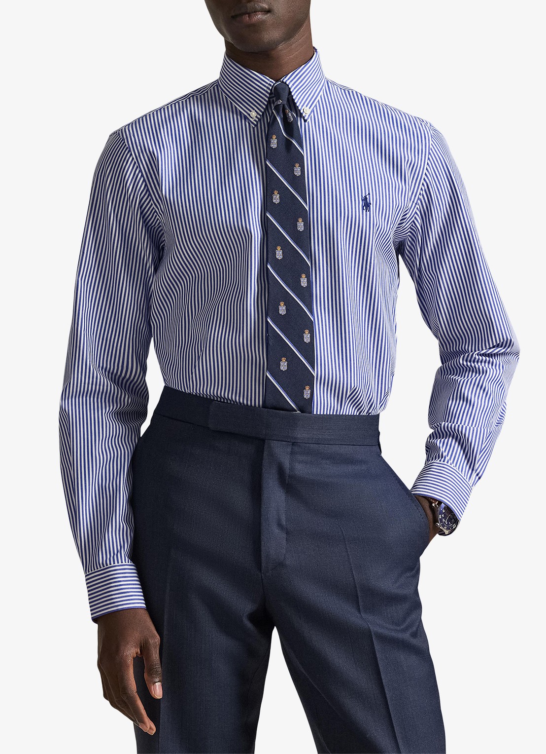 Ralph Lauren Regular fit overhemd met streepprint - detail blue / white bengal stripe