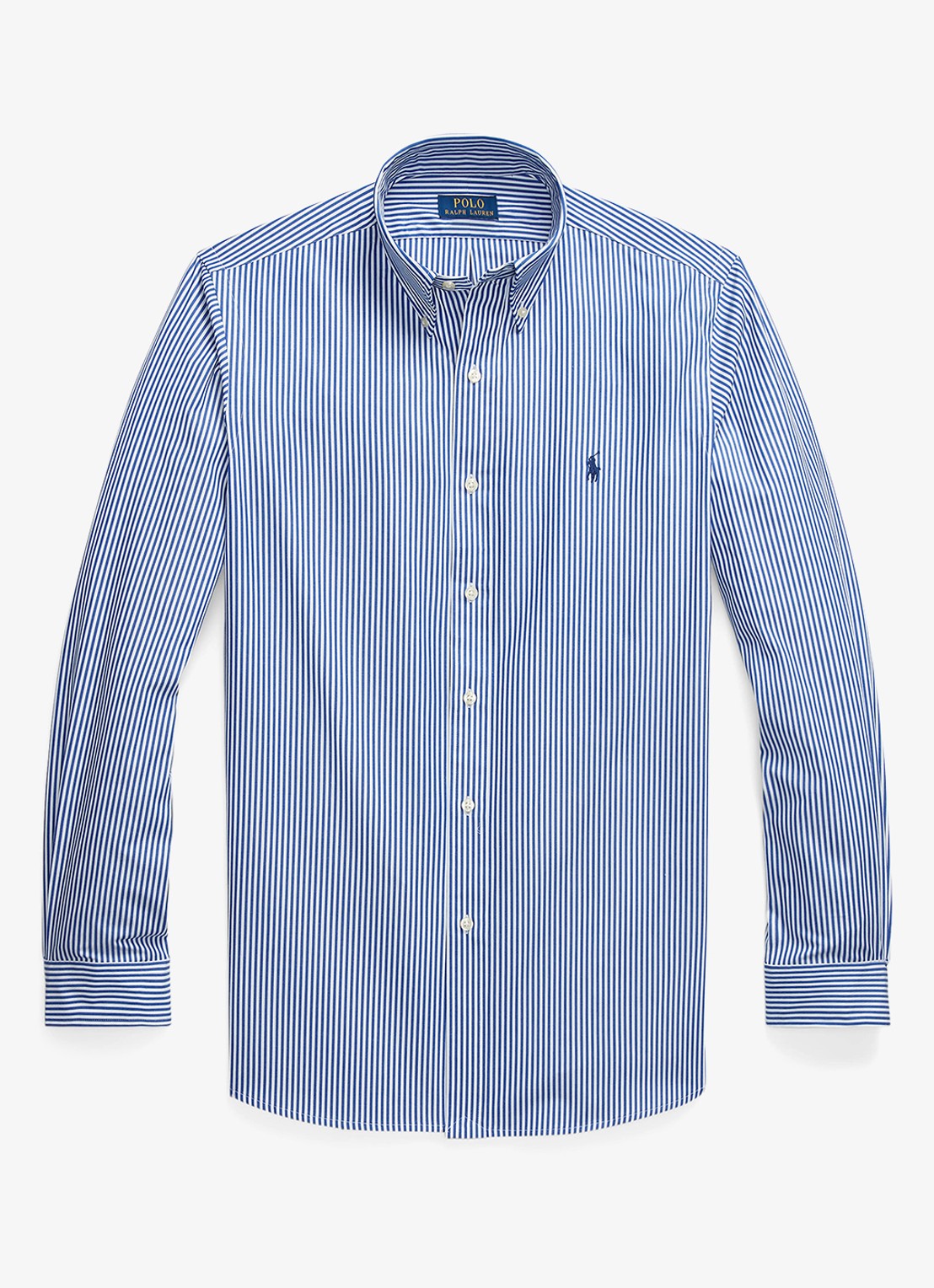 Ralph Lauren Regular fit overhemd met streepprint - voorkant 4 blue / white bengal stripe