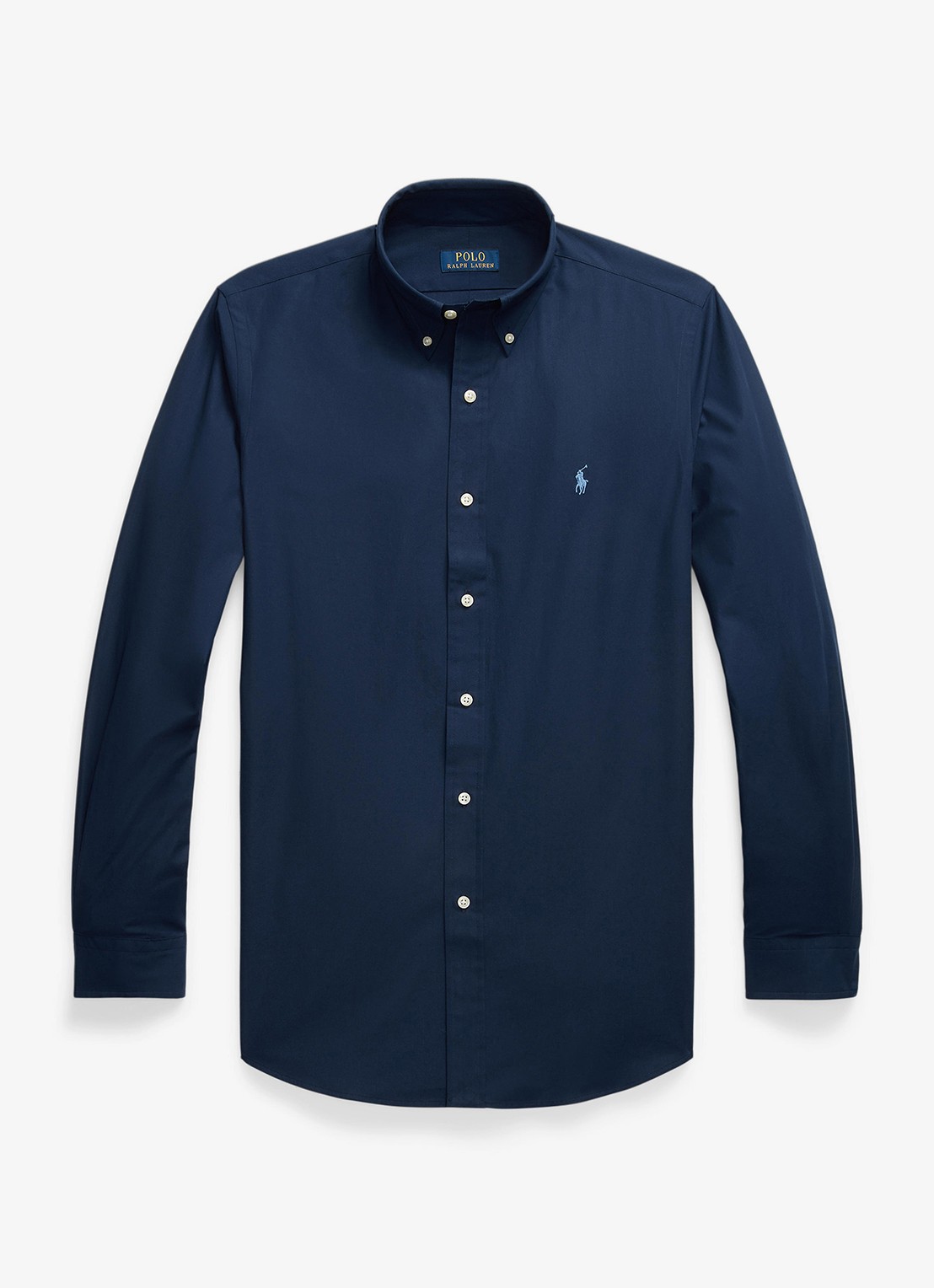 Ralph Lauren Regular fit overhemd met streepprint - voorkant 2 newport navy / donkerblauw