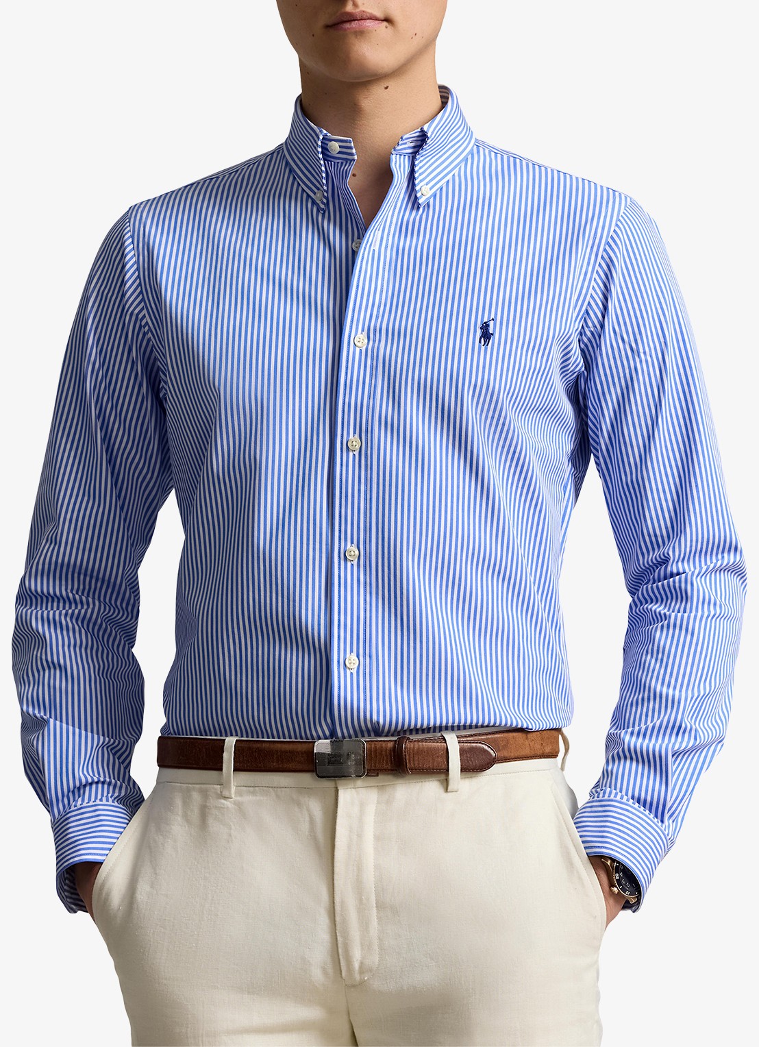 Ralph Lauren Regular fit overhemd met streepprint - detail 4655h light blue