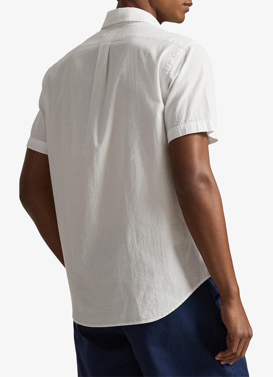 Ralph Lauren Regular fit overhemd met structuur - achterkant wit