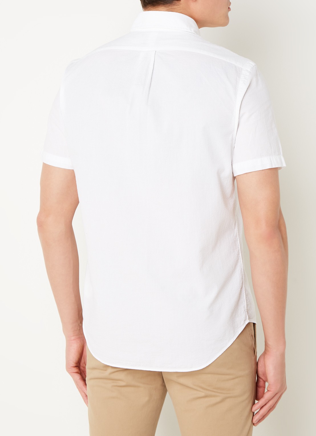 Ralph Lauren Regular fit overhemd met structuur - achterkant 2 wit