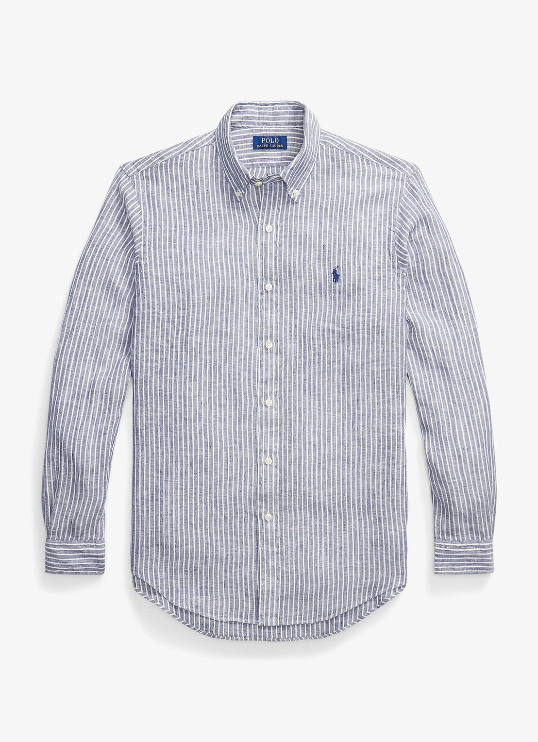 Ralph Lauren Regular fit overhemd van linnen met streepprint - voorkant 2 new classic navy white