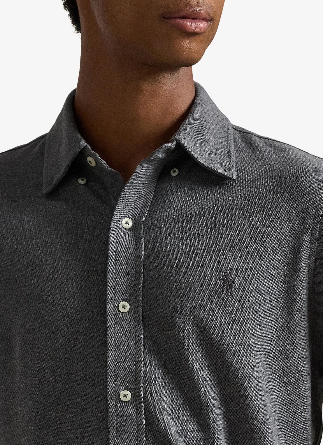 Ralph Lauren Regular fit overhemd van piqué katoen - detail 2 ---