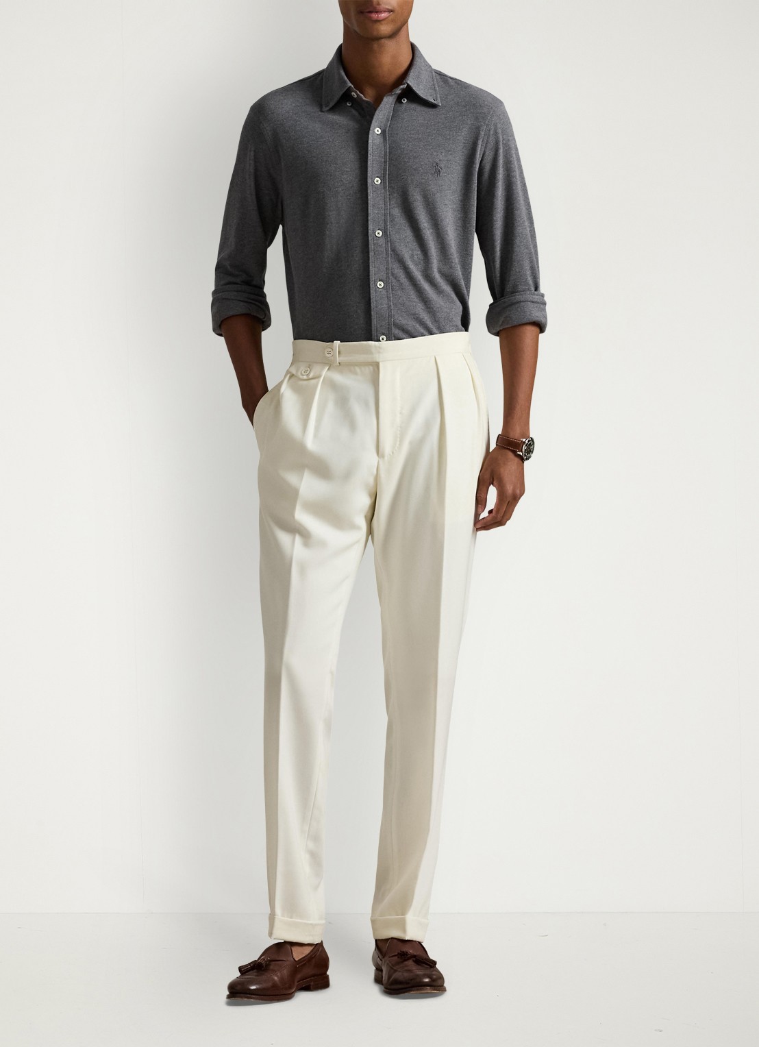 Ralph Lauren Regular fit overhemd van piqué katoen - voorkant 5 ---