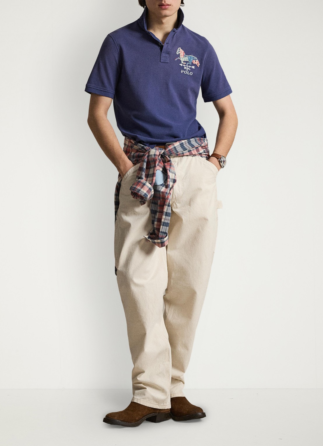 Ralph Lauren Regular fit polo met logo - detail 3 light navy / blauw