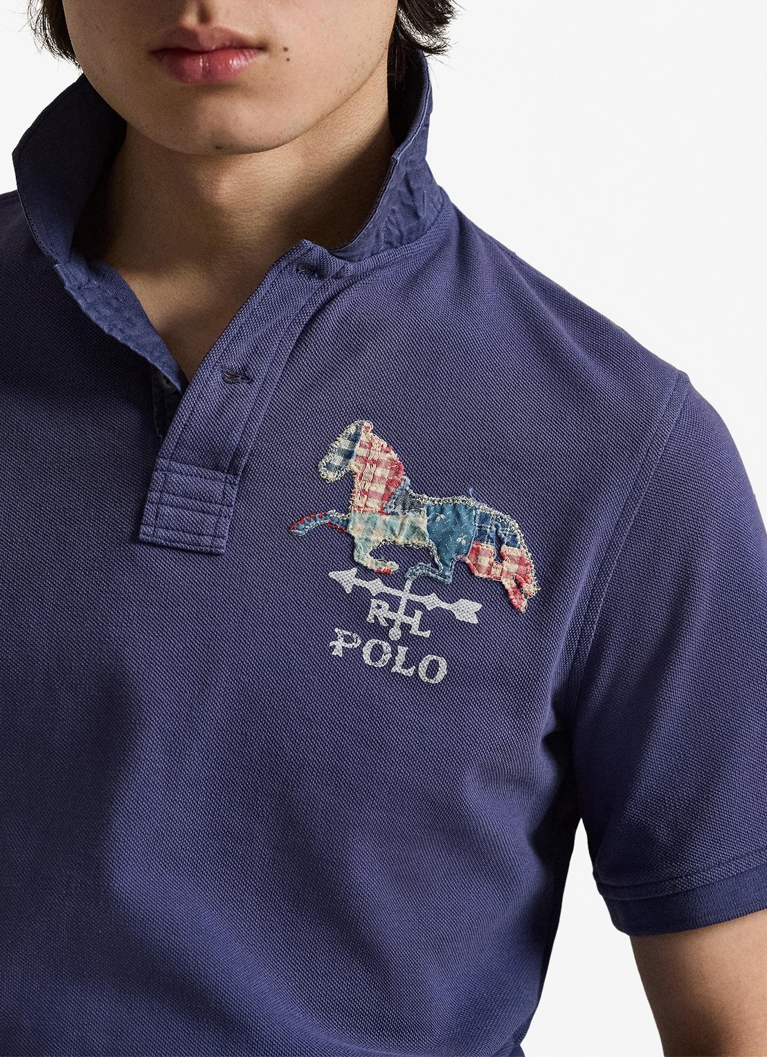 Ralph Lauren Regular fit polo met logo - detail 4 light navy / blauw