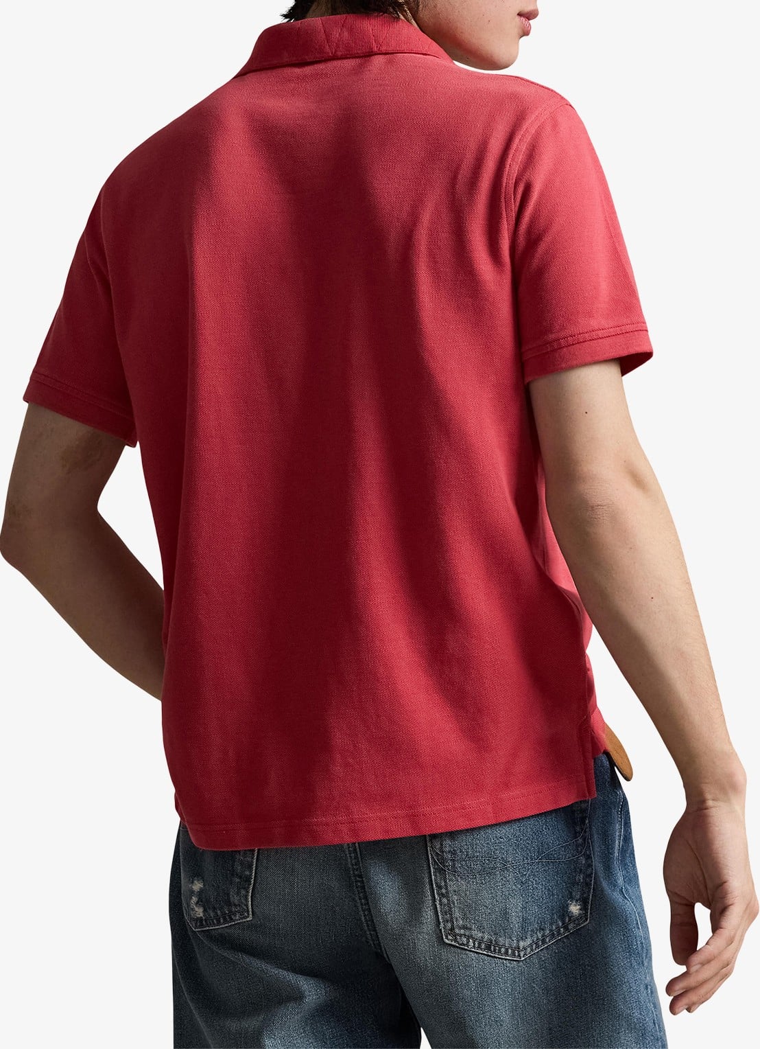 Ralph Lauren Regular fit polo met logo - achterkant 3 sunride red / rood