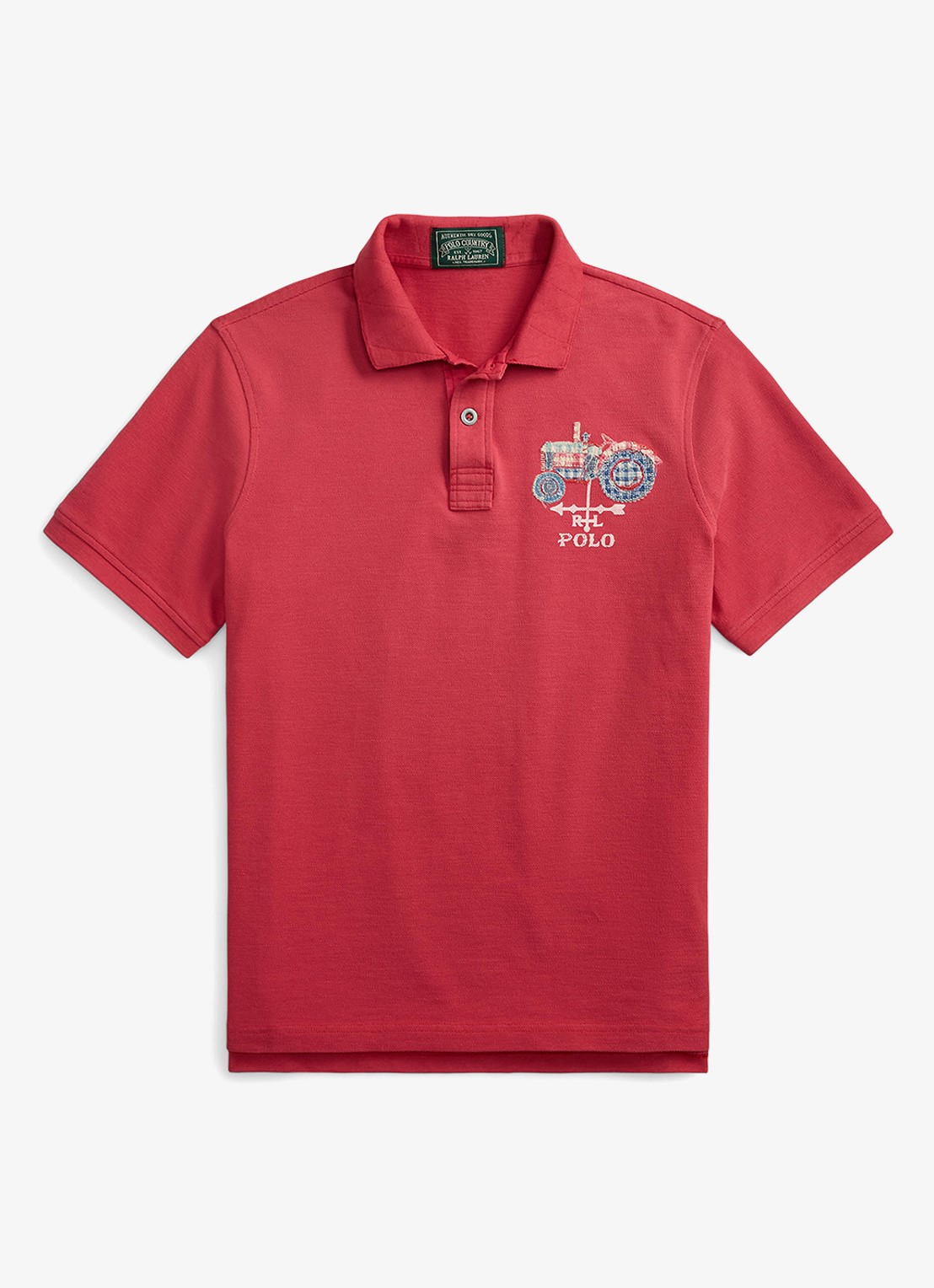 Ralph Lauren Regular fit polo met logo - voorkant 4 sunride red / rood