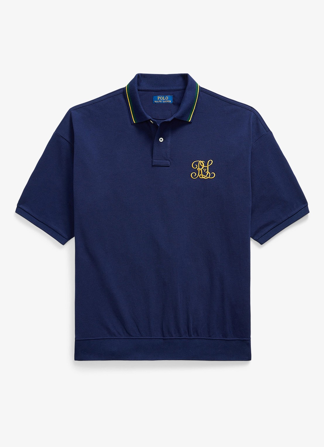 Ralph Lauren Regular fit polo met logo - voorkant newport navy / donkerblauw