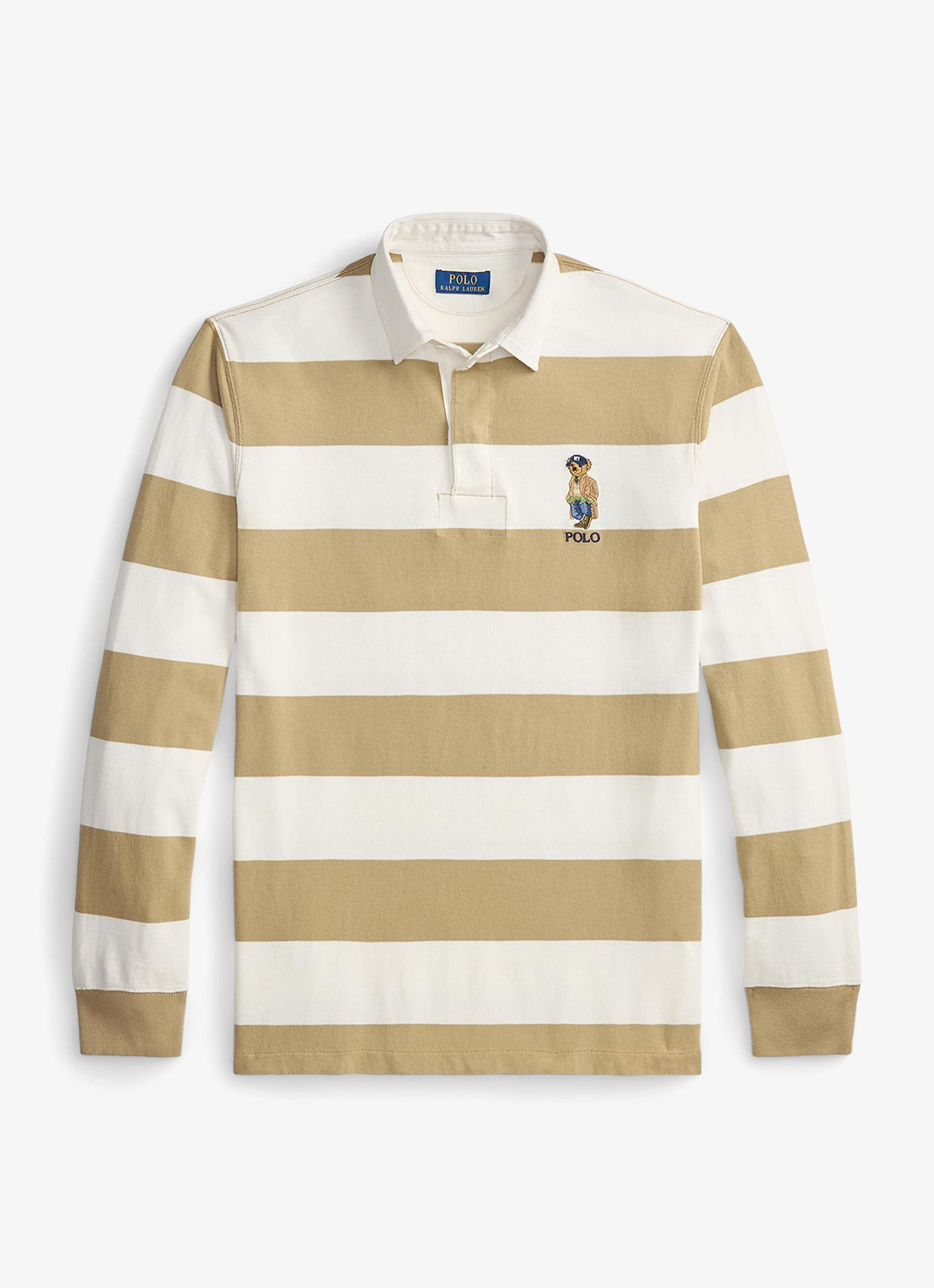 Ralph Lauren Regular fit polo met logoborduring - voorkant 4 camel