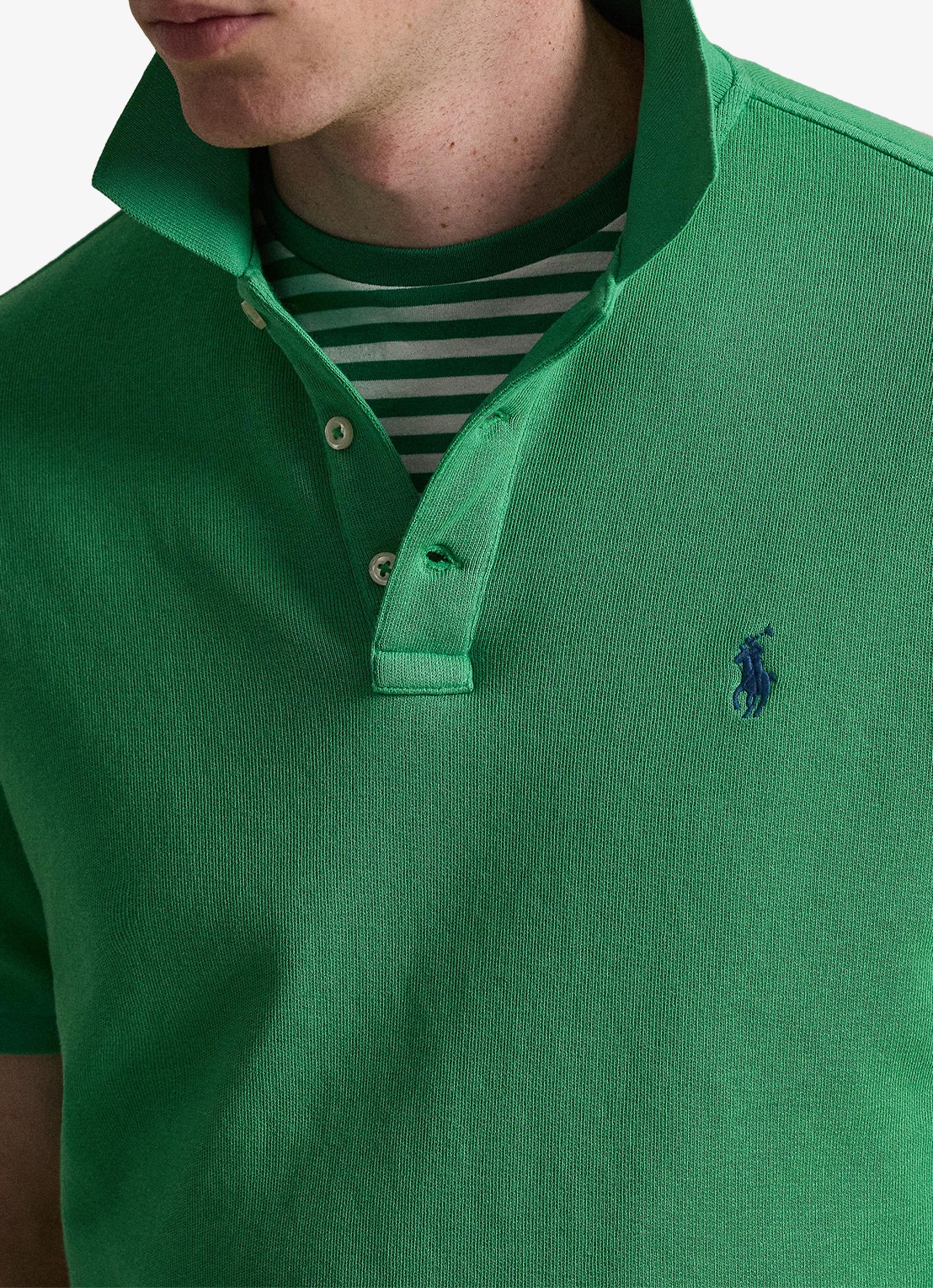 Ralph Lauren Regular fit polo van badstof met logo - detail 3 summer emerald / groen