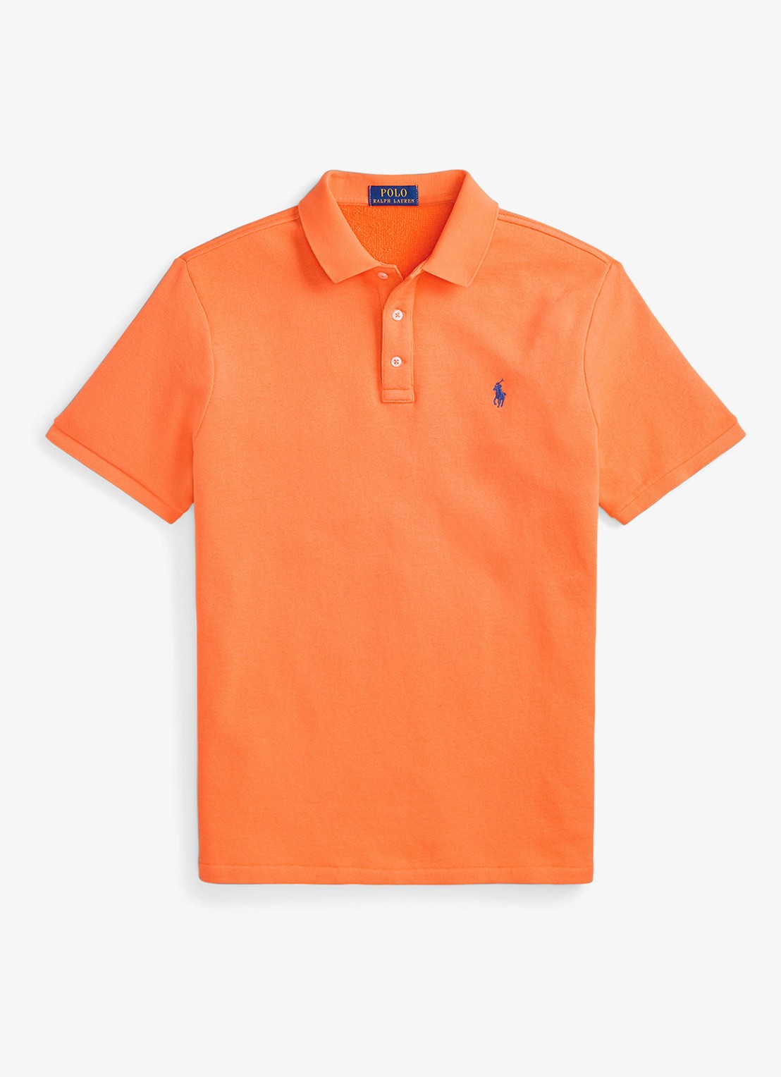 Ralph Lauren Regular fit polo van badstof met logo - voorkant 2 resort orange / oranje