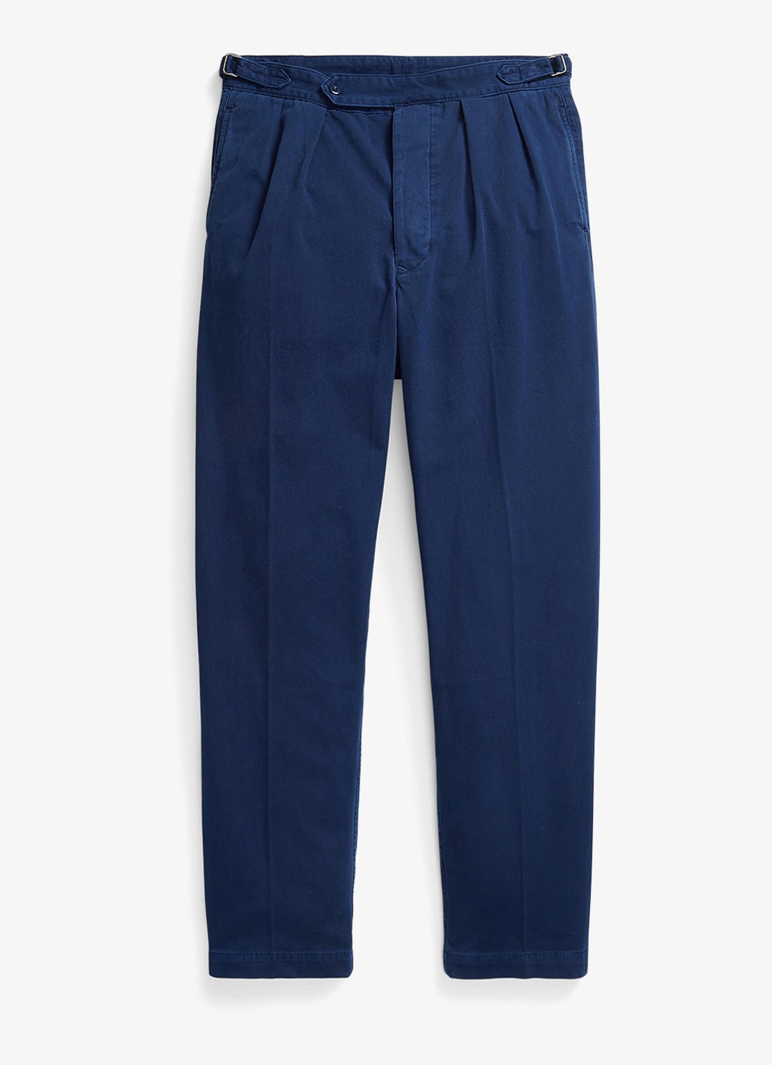Ralph Lauren Relaxed fit chino met plooidetails - voorkant 2 dark cobalt-48ms