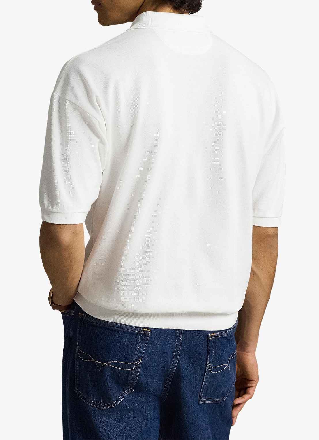 Ralph Lauren Relaxed fit polo met logo - achterkant 3 white / wit