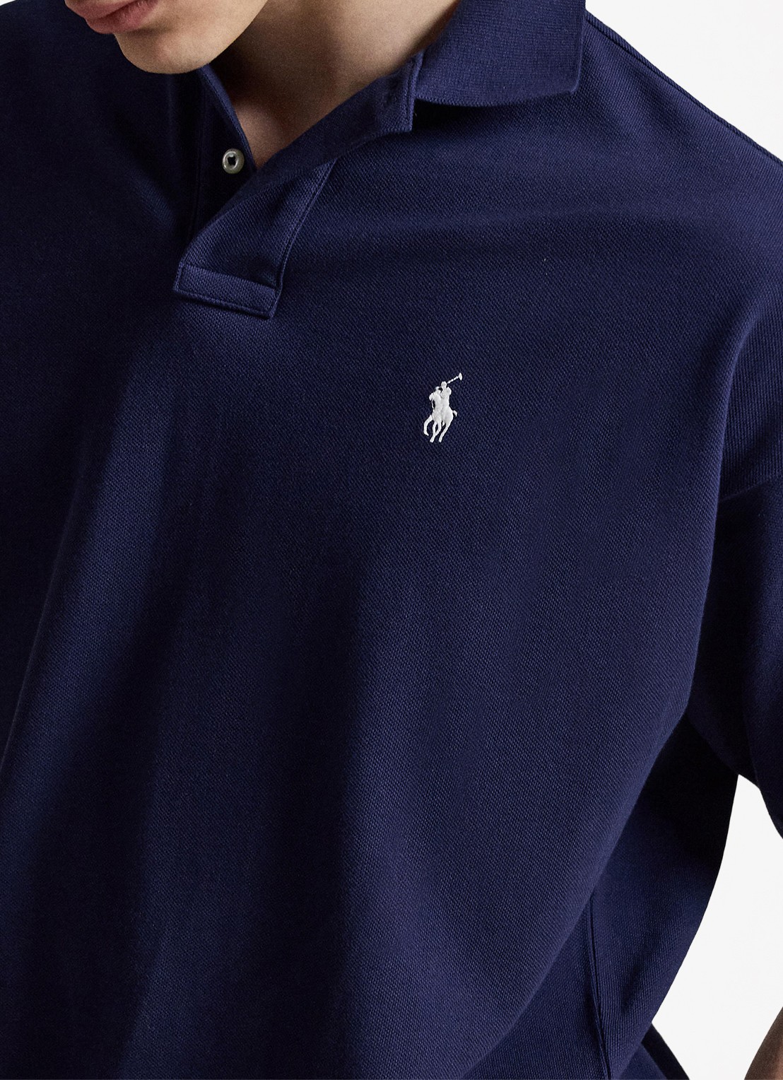 Ralph Lauren Relaxed fit polo met logo - detail 2 newport navy / donkerblauw