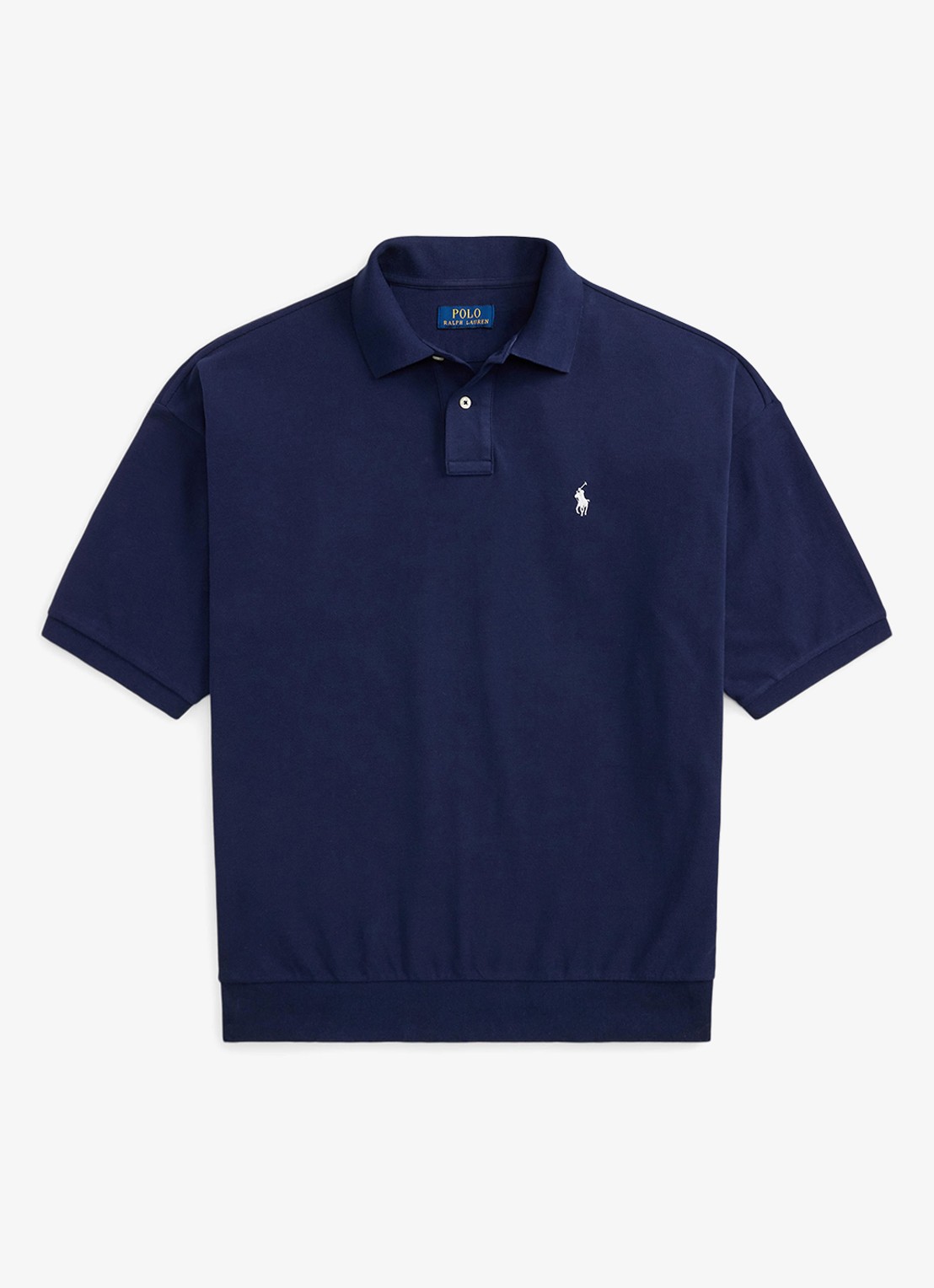 Ralph Lauren Relaxed fit polo met logo - voorkant 3 newport navy / donkerblauw
