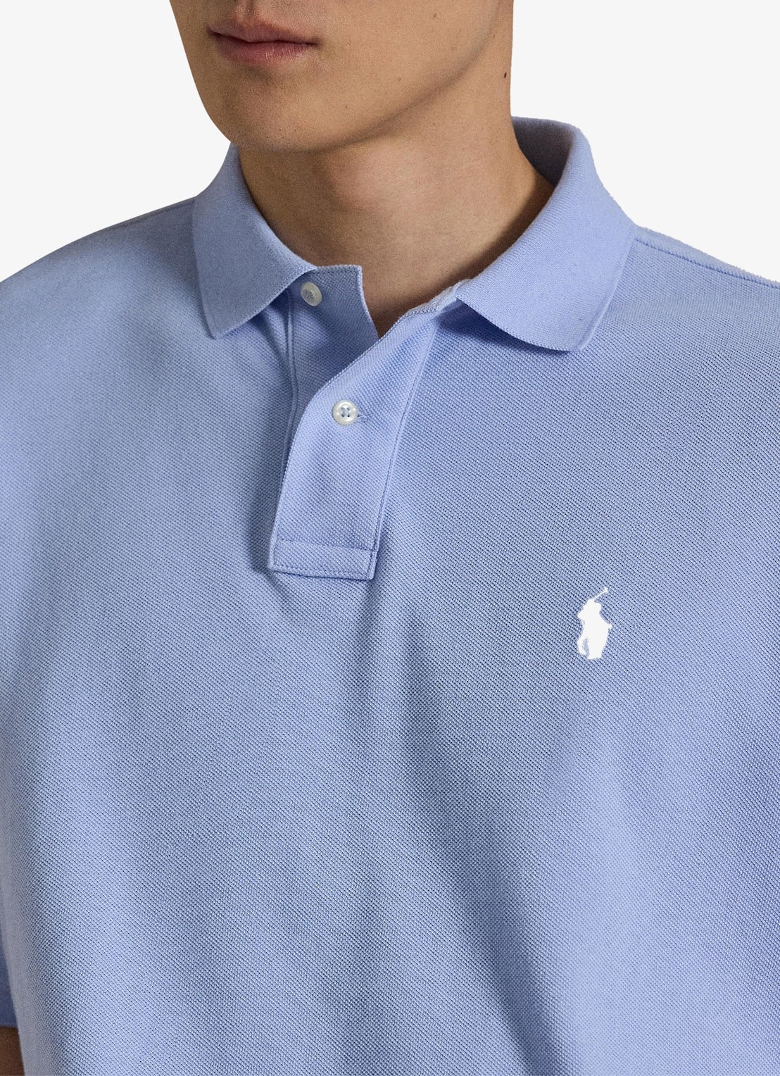 Ralph Lauren Relaxed fit polo met logo - detail 5 pebble blue / blauw