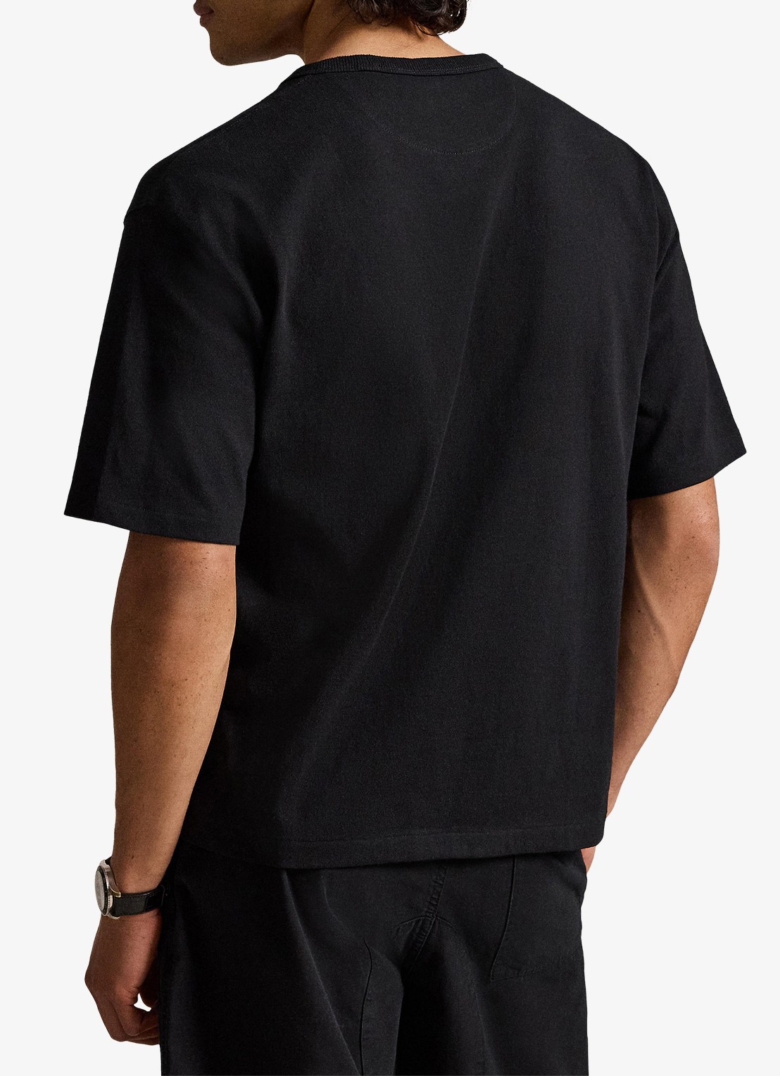 Ralph Lauren Relaxed fit T-shirt met ronde hals - achterkant 3 polo black / zwart