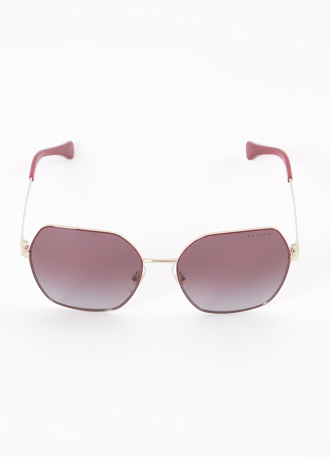 Ralph Lauren Retro zonnebril gepolariseerd RA4138  - voorkant 2 bordeauxrood