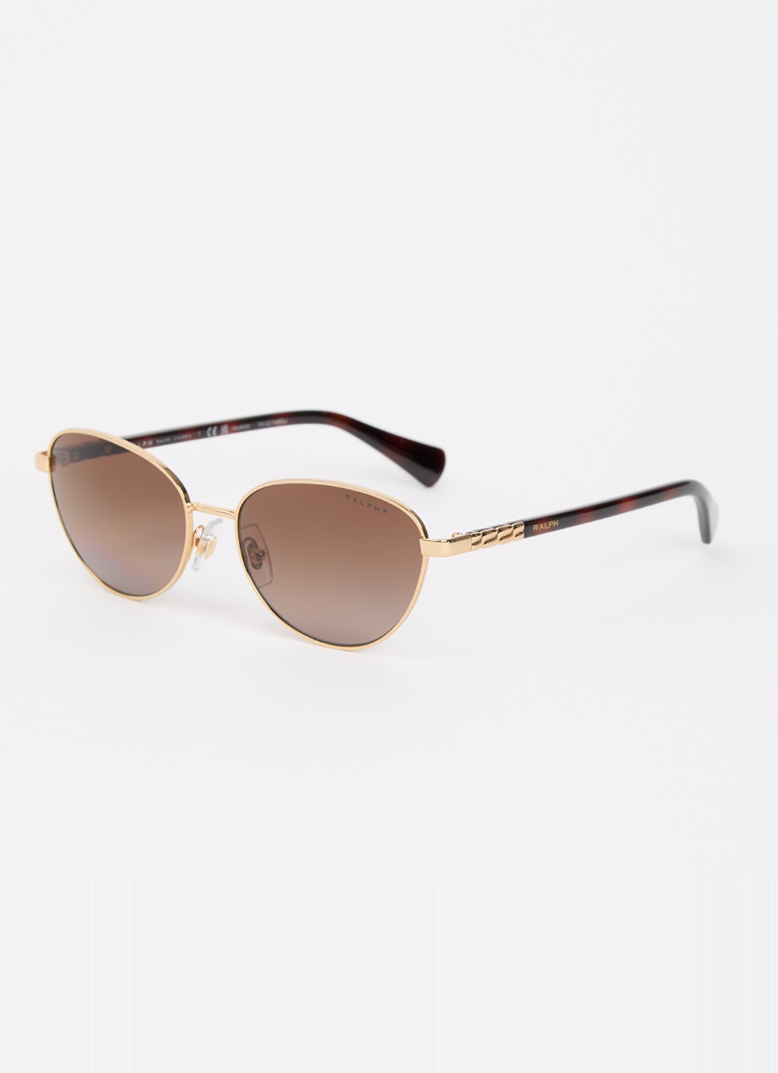 Ralph Lauren Retro zonnebril gepolariseerd RA4150 - voorkant goud