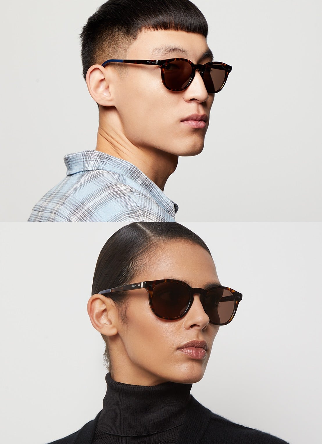 Ralph Lauren Retro zonnebril PH4206  - voorkant 2 bruin