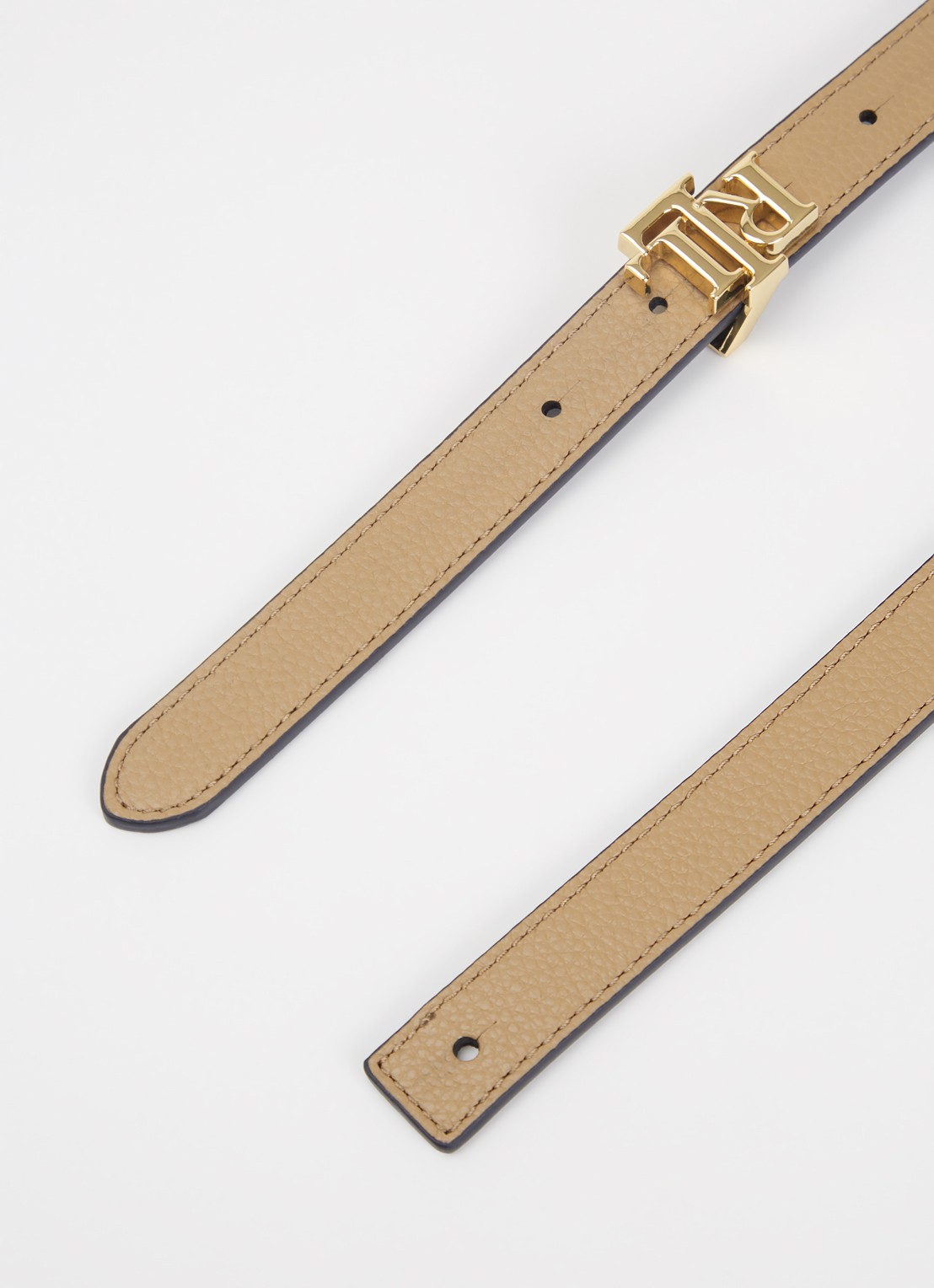 Ralph Lauren Reversible riem van leer met logo - detail 2 donkerblauw