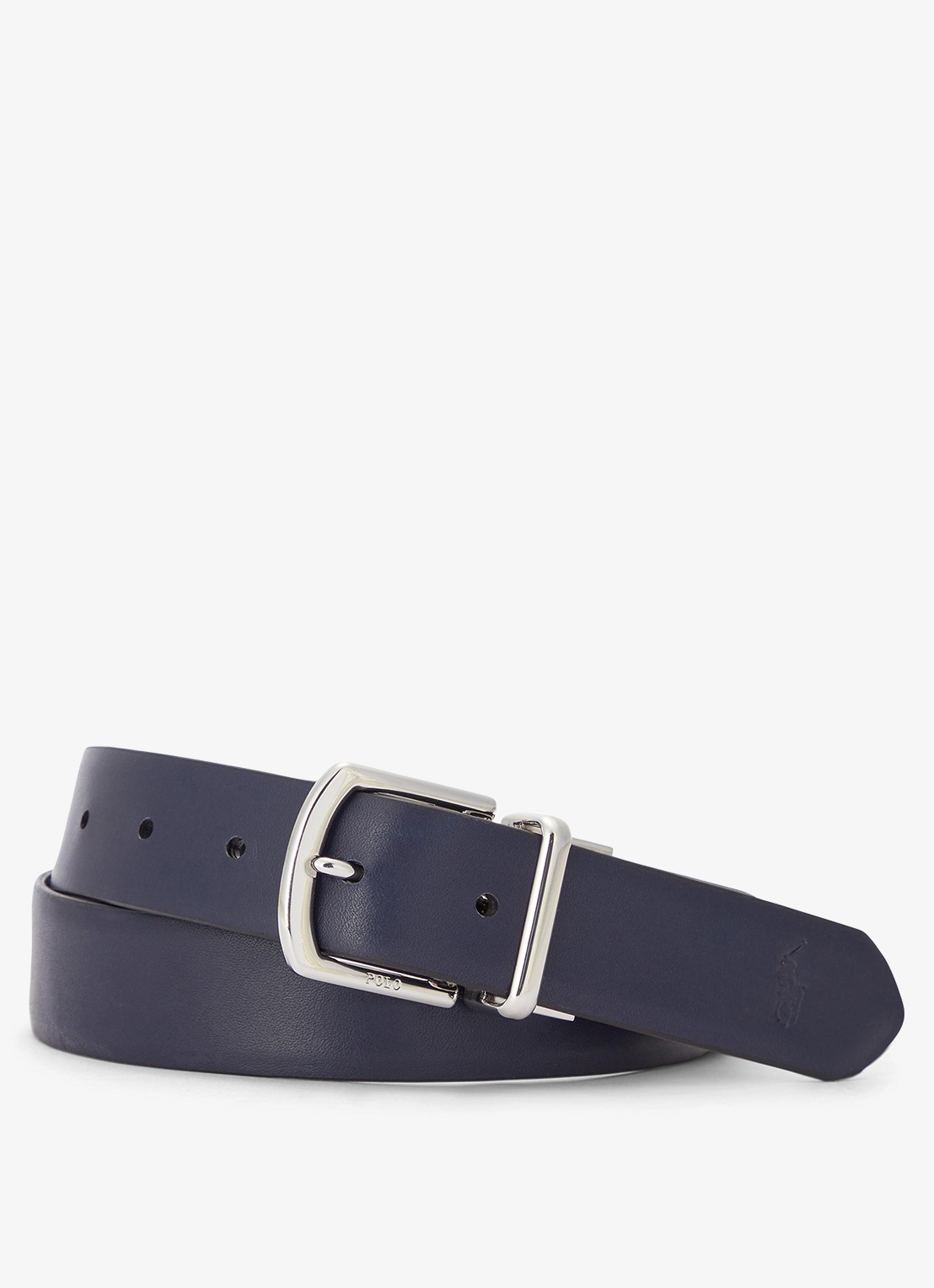 Ralph Lauren Reversible riem van leer - detail 2 black / navy