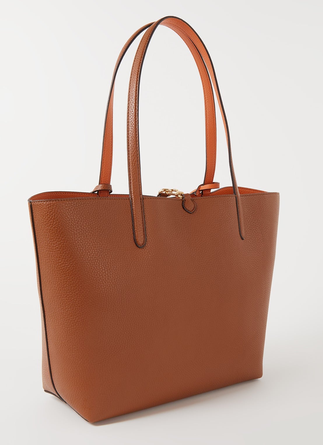 Ralph Lauren Reversible schoudertas met uitneembaar etui - achterkant 4 cognac