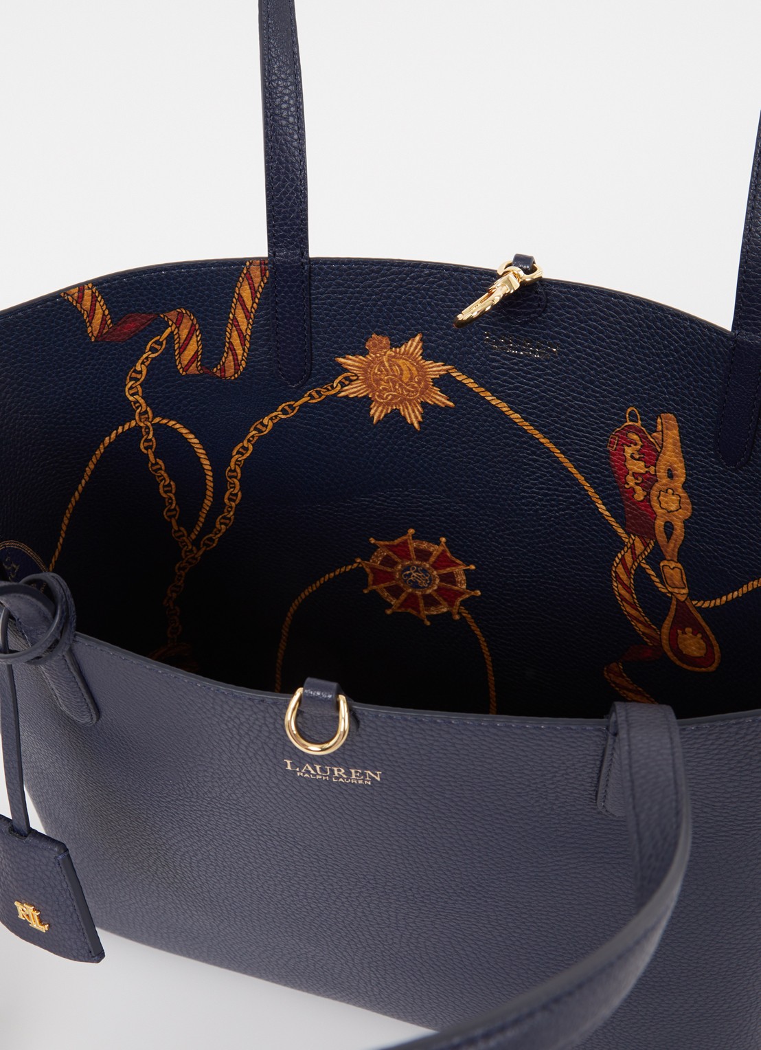 Ralph Lauren Reversible schoudertas met uitneembaar etui - detail 3 donkerblauw