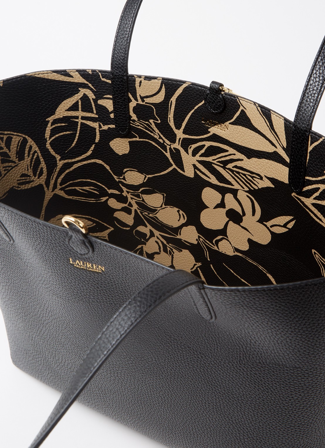 Ralph Lauren Reversible schoudertas met uitneembaar etui - detail multicolor