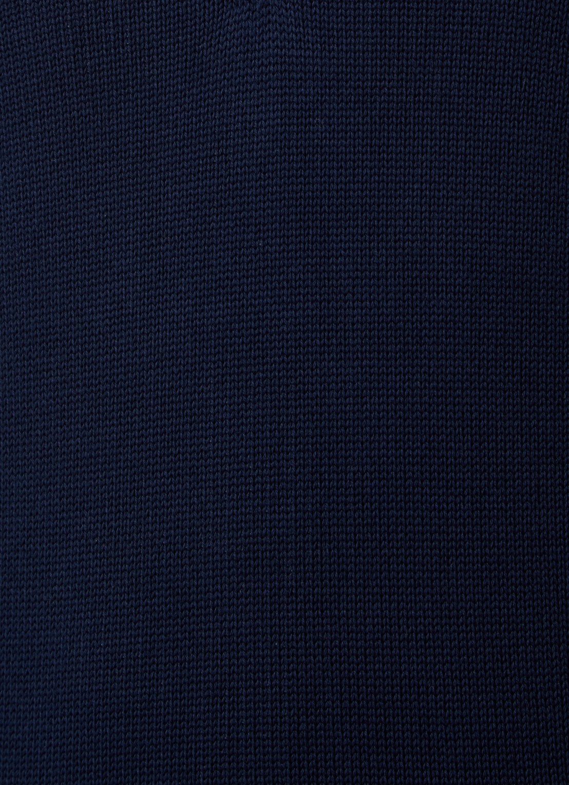 Ralph Lauren Ribgebreide trui met halve rits en logoborduring - detail 5 hunter navy/rood pp / donkerblauw