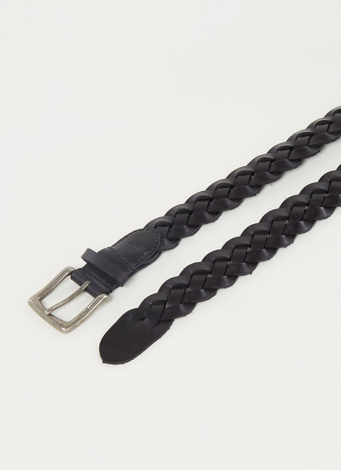 Ralph Lauren Riem van leer - detail 2 black