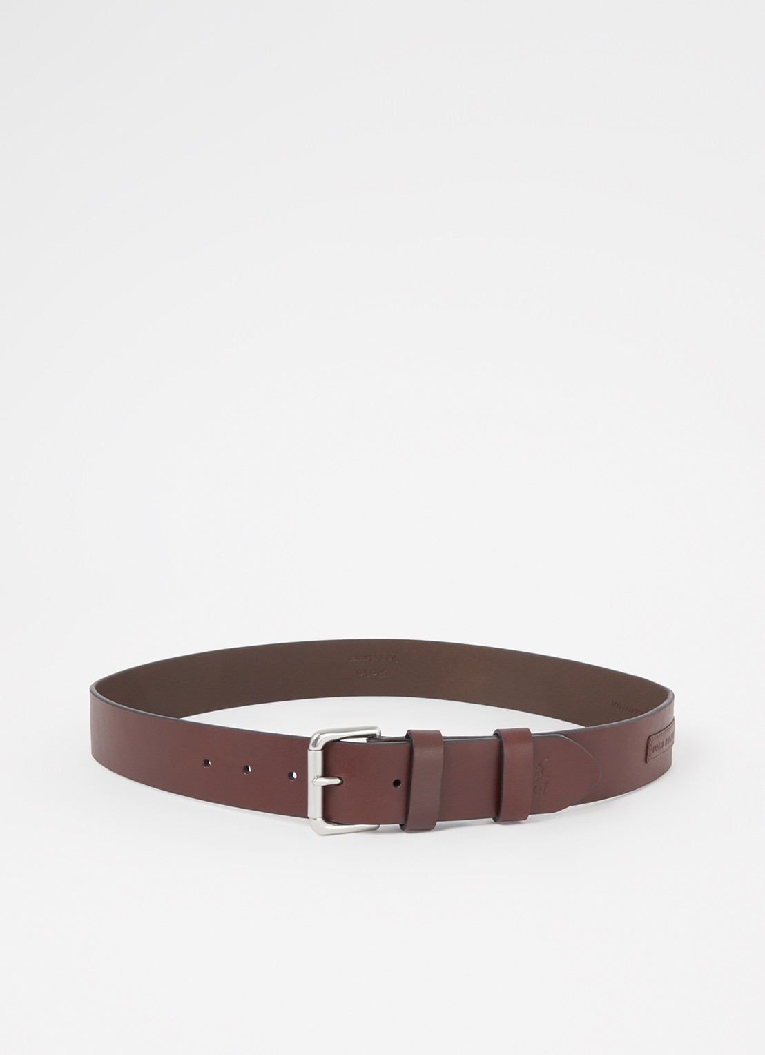 Ralph Lauren Riem van leer - voorkant 3 bruin