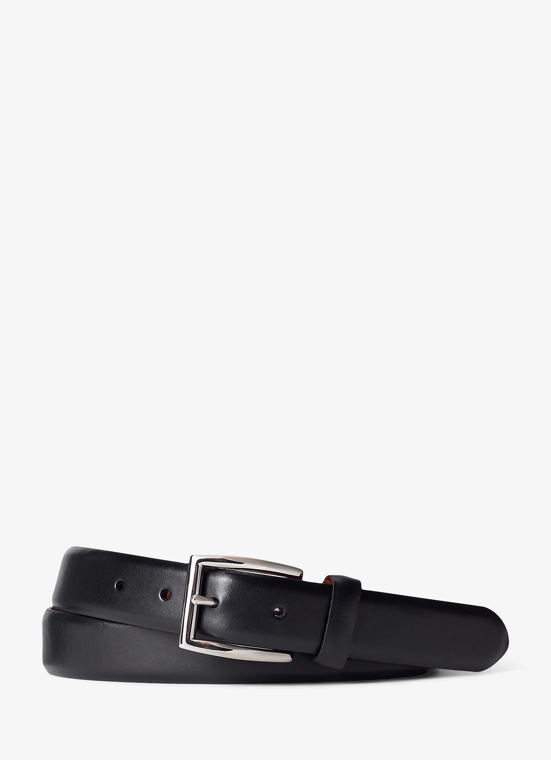 Ralph Lauren Riem van leer - voorkant black